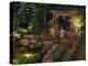 Garden Gazebo at Night-null-Premier Image Canvas