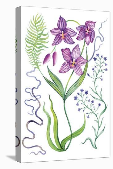 Garden Glow - Growth-Erika Greenfield-Stretched Canvas