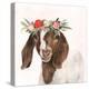 Garden Goat II-Victoria Borges-Stretched Canvas