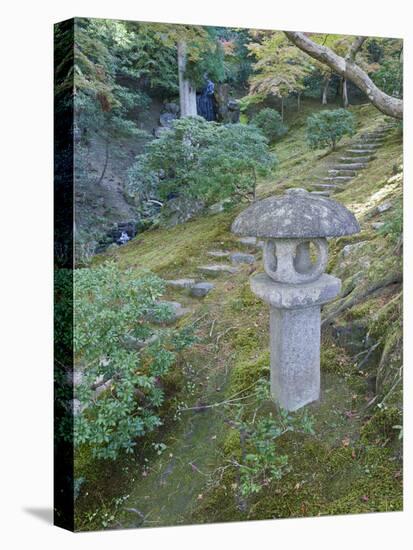 Garden Lantern, Shugakuin Imperial Villa, Kyoto, Japan-Rob Tilley-Premier Image Canvas