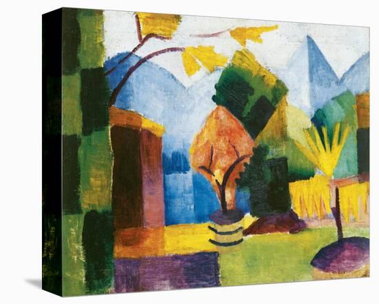 Garden on the Lake-Auguste Macke-Stretched Canvas