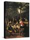 Garden Outside Inn-Jan Havicksz. Steen-Premier Image Canvas