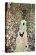 Garden Path with Chickens-Gustav Klimt-Stretched Canvas