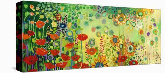 Garden Poetry-Jennifer Lommers-Stretched Canvas