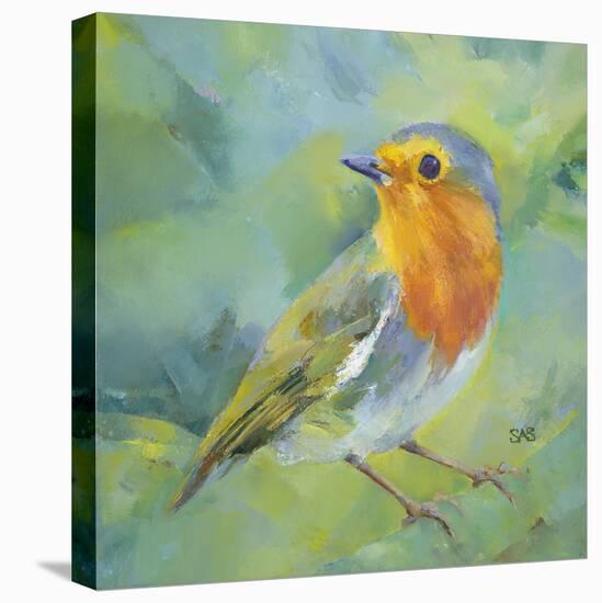 Garden Robin-Sarah Simpson-Stretched Canvas