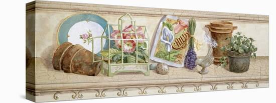 Garden Shelf I-Lisa Canney Chesaux-Stretched Canvas