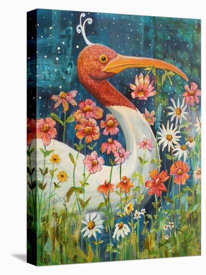 Garden Stork-Blenda Tyvoll-Stretched Canvas