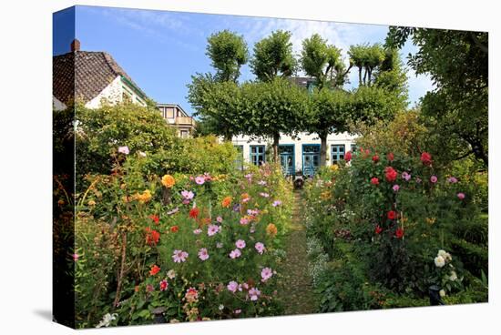 Garden with Country House in the Urban District of Blankenese, Hamburg, Germany-null-Stretched Canvas