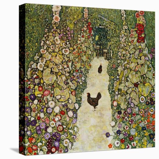 Gardenpath with Hens, 1916-Gustav Klimt-Premier Image Canvas