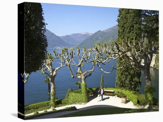 Gardens of Villa del Balbianello on Punta di Lavedo, Lenno, Lake Como, Italian Lakes, Italy-Peter Barritt-Premier Image Canvas