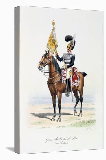 Gardes-Du-Corps De Roi, Standard Bearer, 1820-Eugene Titeux-Premier Image Canvas