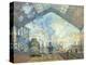 Gare Saint Lazare, Paris, 1877-Claude Monet-Premier Image Canvas