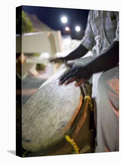 Garfu Drummer, San Pedro, Ambergris Caye Belize-Russell Young-Premier Image Canvas