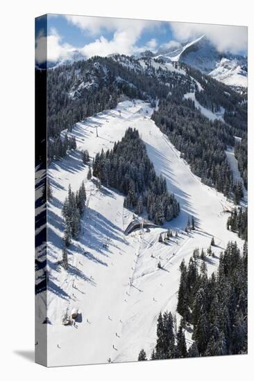 Garmisch-Partenkirchen, Hausberg, Kreuzwankl, Kreuzwanklbahn, Ski Slope-Frank Fleischmann-Premier Image Canvas