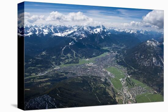 Garmisch-Partenkirchen, Wetterstein Mountains, Wank, Kramer, Burgrain-Frank Fleischmann-Premier Image Canvas