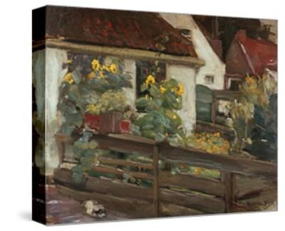 Garten Mit Sonnenblumen 1895 Giclee Print Max Liebermann Art Com