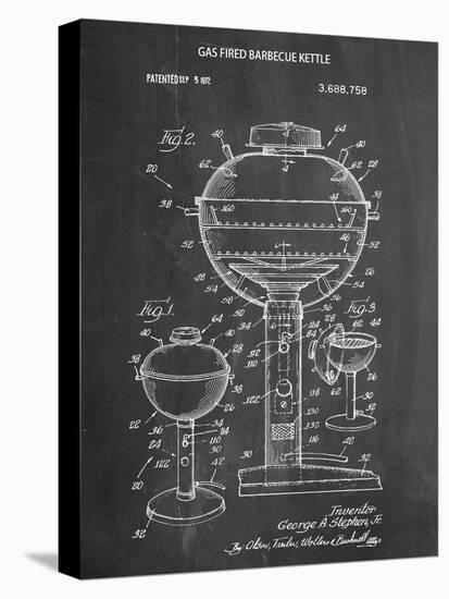 Gas Fired Grill Patent-null-Stretched Canvas