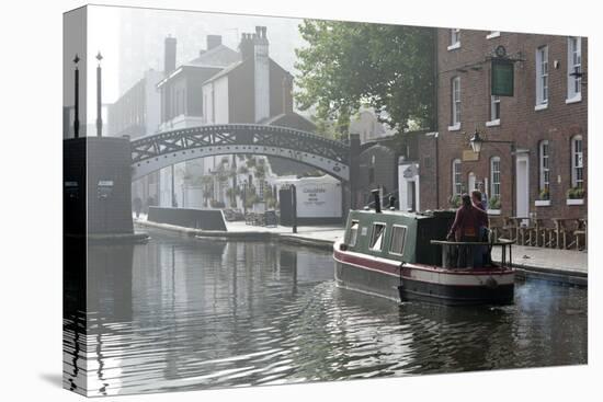 Gas Street Basin, Birmingham Canal Navigations (BCN), Birmingham, West Midlands, England, United Ki-Graham Lawrence-Premier Image Canvas