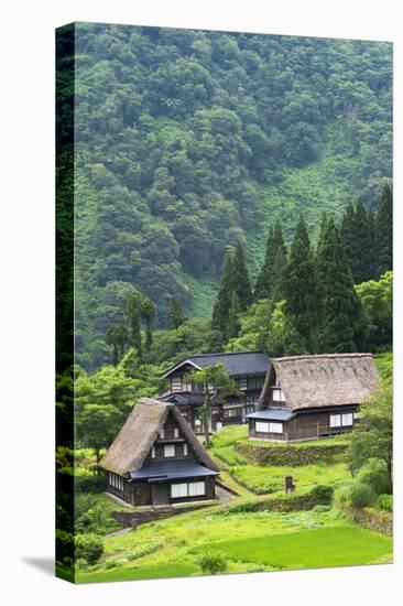 Gassho-zukuri houses in the mountain, Ainokura Village, Gokayama, Japan-Keren Su-Premier Image Canvas