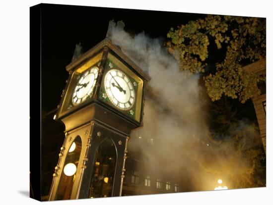 Gastown's Famous Steam-Powered Clock, Vancouver, Canada-Lawrence Worcester-Premier Image Canvas