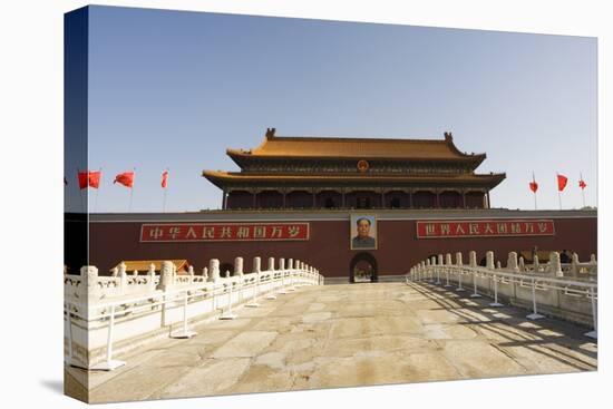 Gate of Heavenly Peace and Portrait of Mao Zhe Dong, Tiananmen Square, Beijing, China, Asia-Christian Kober-Premier Image Canvas