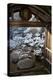 Gate on snowy Japanese garden, Okochi-sanso villa, Kyoto, Japan, Asia-Damien Douxchamps-Premier Image Canvas