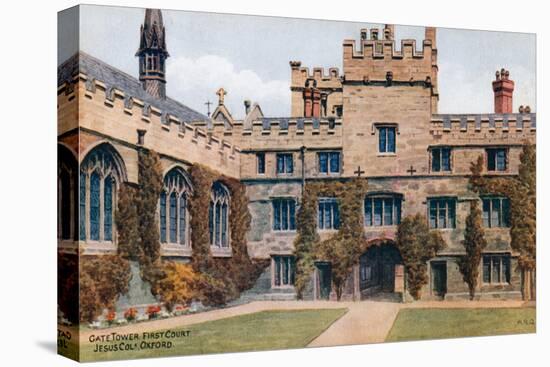 Gate Tower, First Court, Jesus Col, Oxford-Alfred Robert Quinton-Premier Image Canvas