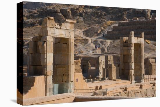 Gates of Palace of 100 Columns, Persepolis, UNESCO World Heritage Site, Iran, Middle East-James Strachan-Premier Image Canvas