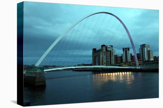 Gateshead Bridge over the River Tyne, Newcastle, Tyne and Wear, England, United Kingdom, Europe-David Lomax-Premier Image Canvas