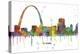 Gateway Arch St Loius Missouri Skyline MCLR 1-Marlene Watson-Premier Image Canvas