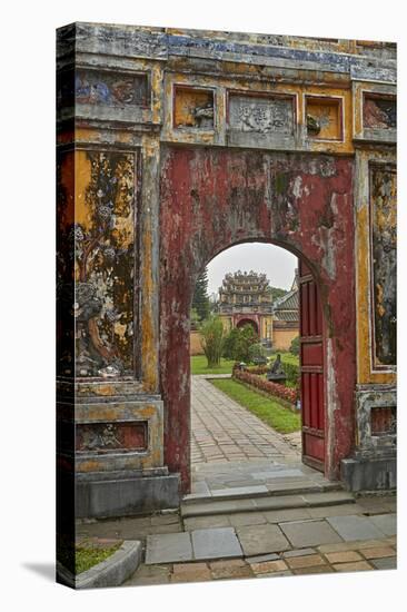 Gateway, historic Hue Citadel, Imperial City, Hue, Vietnam-David Wall-Premier Image Canvas