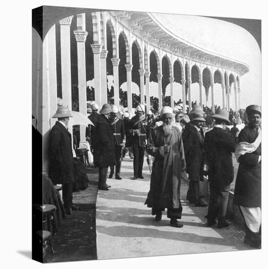 Gathering at the Great Durbar Amphitheatre, Delhi, India, 1903-Underwood & Underwood-Premier Image Canvas