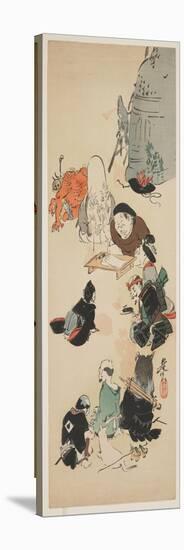 Gathering of O Tsu-E Characters-Shibata Zeshin-Premier Image Canvas