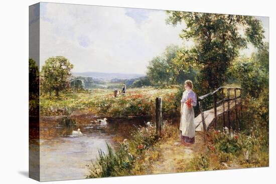 Gathering Poppies Near Winchester, England-Ernest Walbourn-Premier Image Canvas