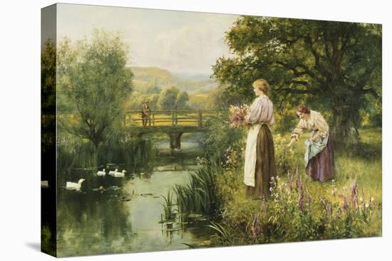 Gathering Spring Flowers-Henry John Yeend King-Premier Image Canvas