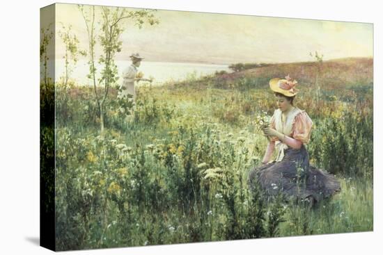 Gathering Wild Flowers-Alfred Augustus Glendenning-Premier Image Canvas