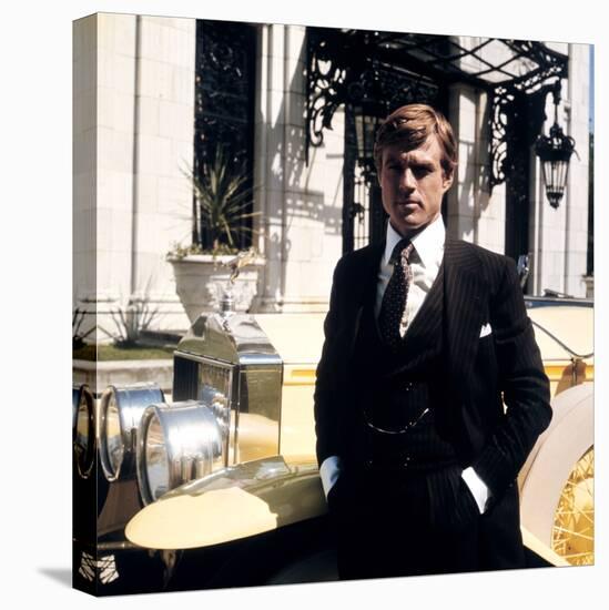 Gatsby le Magnifique THE GREAT GATSBY by Jack Clayton with Robert Redford, 1974 (photo)-null-Stretched Canvas