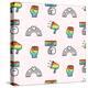 Gay Pride Seamless Pattern, LGBT Rights Background-Artrise-Premier Image Canvas