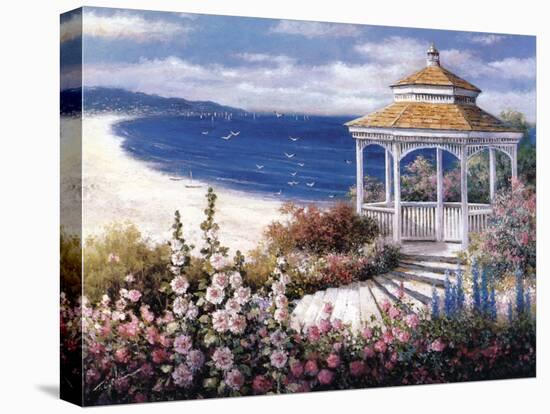 Gazebo on Beach-unknown Chiu-Stretched Canvas