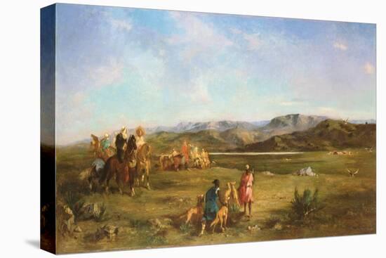 Gazelle Hunt in Chott El-Hodna, 1856-Eugene Fromentin-Premier Image Canvas