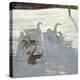 Geese Against the Light-Timothy Easton-Premier Image Canvas