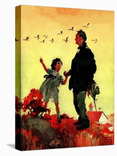 "Geese Flying South,"October 1, 1925-William Meade Prince-Premier Image Canvas
