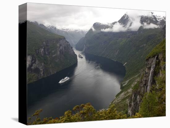 Geiranger Fjord, UNESCO World Heritage Site, More Og Romsdal, Norway, Scandinavia, Europe-Hans Peter Merten-Premier Image Canvas