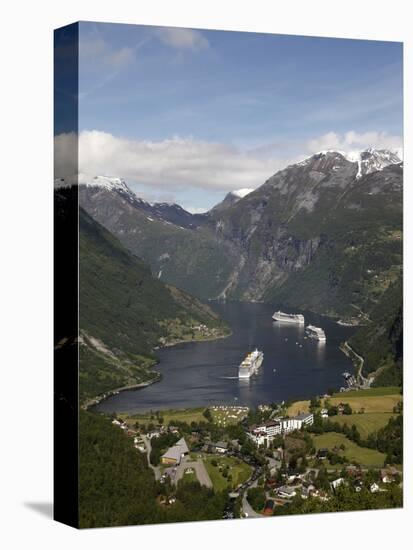 Geiranger Fjord, UNESCO World Heritage Site, More Og Romsdal, Norway, Scandinavia, Europe-Hans Peter Merten-Premier Image Canvas