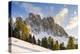 Geisler mountain range in the dolomites of the Villnoss Valley in South Tyrol, Alto Adige-Martin Zwick-Premier Image Canvas