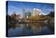 Gene Leahy Mall Skyline, Omaha, Nebraska, USA-Walter Bibikow-Premier Image Canvas