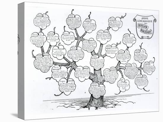 Genealogical Tree of the Rougon-Macquart Family-French School-Premier Image Canvas