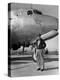 General Douglas Macarthur on His Arrival at Kimpo Airfield for a Tour of the Korean Battlefront-null-Stretched Canvas