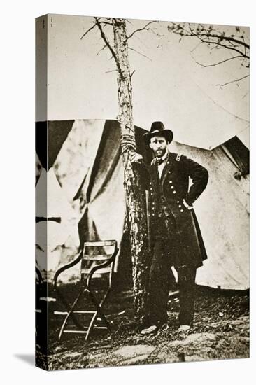 General Grant by Tree, City Point, 1864-Mathew Brady-Premier Image Canvas