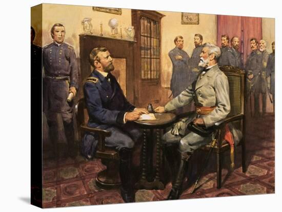 General Grant Meets Robert E. Lee-null-Premier Image Canvas